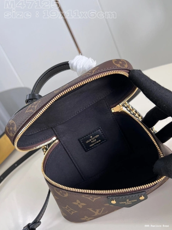 Aaa replica bags 11.5 x 6.5 x CM Pouch-19 Vanity VUITTON Chain LOUIS 0809